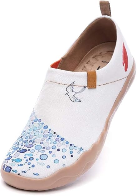 Women's Lightweight Comfortable Slip On Loafer Flat Art Travel Painted Shoes