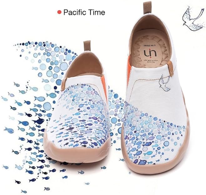 Women's Lightweight Comfortable Slip On Loafer Flat Art Travel Painted Shoes