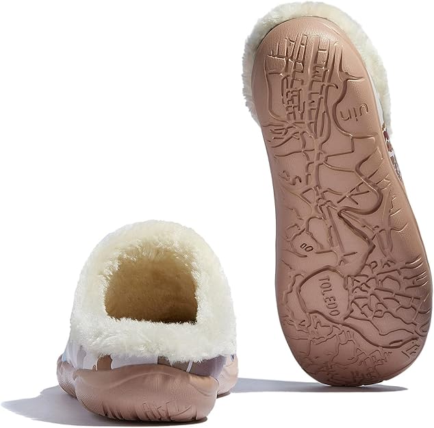 Women's Mules Fashion Comfort Travel Art Painted Chunky Shoes Wide Toe Casual Household Slippers
