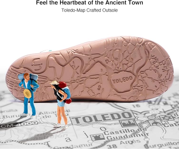 Women's Slip Ons Lightweight Sneaker Walking Casual Loafers Comfortable Art Painted Travel Shoes Toledo Ⅰ Middle Eastern Symbols (37)